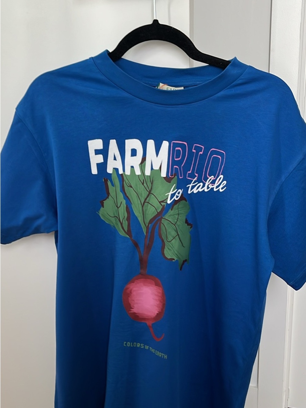 FARM Rio Blue 'Farm to Table' Graphic Short Sleeve Tee